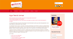 Desktop Screenshot of algratekstenverhaal.nl