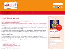 Tablet Screenshot of algratekstenverhaal.nl